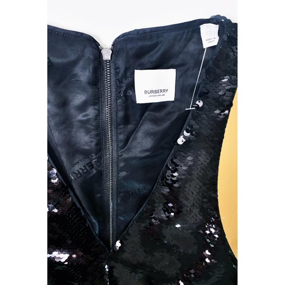 Authentic Burberry Oana Tape-Trimmed Sequin Dress - Picture 8 of 15